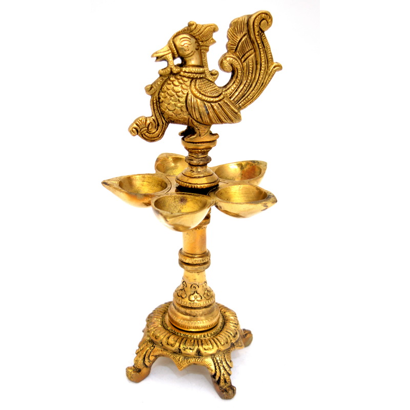 Brass Peacock Statue - Balaji Handicrafts